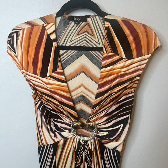 Sky Brand Orange Tiger Dress (S) - Picture 13 of 16